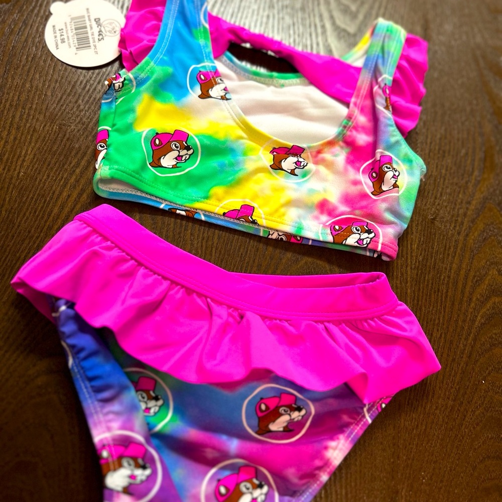 Bucees swim suit for baby 2T. NWT.